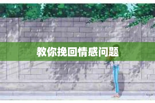 教你挽回情感问题
