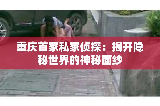 重庆首家私家侦探：揭开隐秘世界的神秘面纱