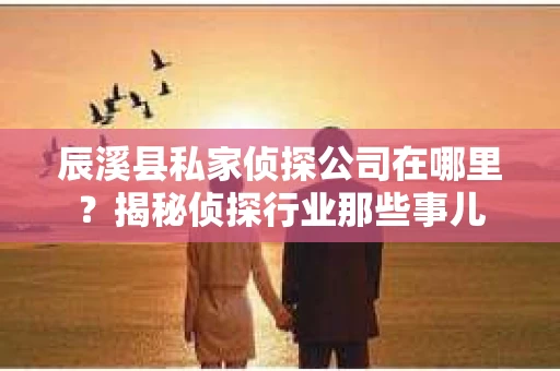 辰溪县私家侦探公司在哪里？揭秘侦探行业那些事儿