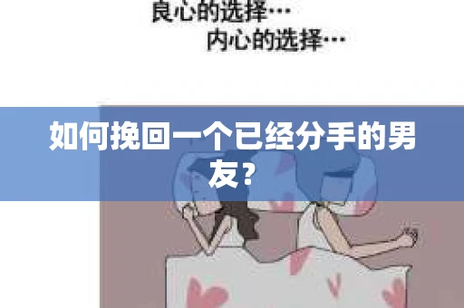 如何挽回一个已经分手的男友？